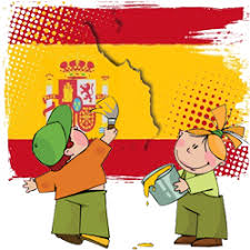 Resultado de imagen de dibujo bandera españa color para niños