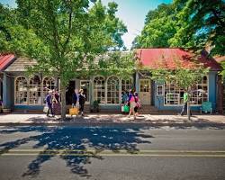 Image of charming town street in Bucks County, PA