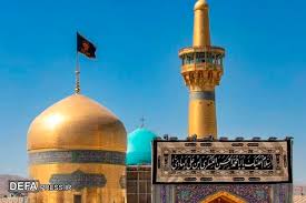 فیلم | سیاه‌پوشی حرم مطهر رضوی در سوگ شهادت امام حسن عسکری(ع)