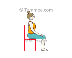 Image of Chair Yoga Tadasana Pose