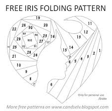 Résultat de recherche d'images pour "iris folding templates"