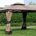 Shop Garden Treasures Brown Gazebo Replacement Canopy Top