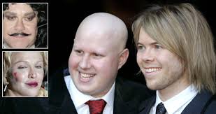Little Britain star&#39;s gay wedding. Email; Print; Normal font; Large font. Matt Lucas and partner Kevin McGee and, inset from top, Elton John, Courtney Love. - little_britain470