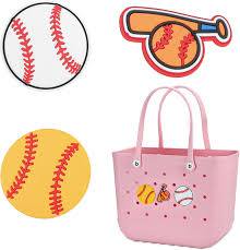 Amazon.com: Elieke Charms for Bogg Bags, PVC Rubber Totes Inserts Charms Accessories for Women Beach Bag Tote Handbag Decoration (Baseball Series) : Clothing, Shoes & Jewelry
