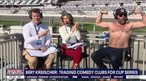 Shitless Bert Kreischer joins FOX 35 at Daytona 500