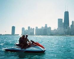 Image of Navy Pier Chicago jet skiing