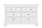 White wood chest of drawers