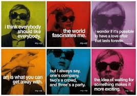 Andy Warhol Quotes Posters. QuotesGram via Relatably.com