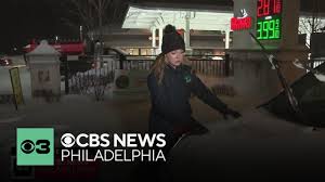 Wintry mix, sleet coat surfaces with ice in Bucks County, Pennsylvania