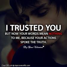 Sad Love Trust Quote - Cool Display Pictures via Relatably.com