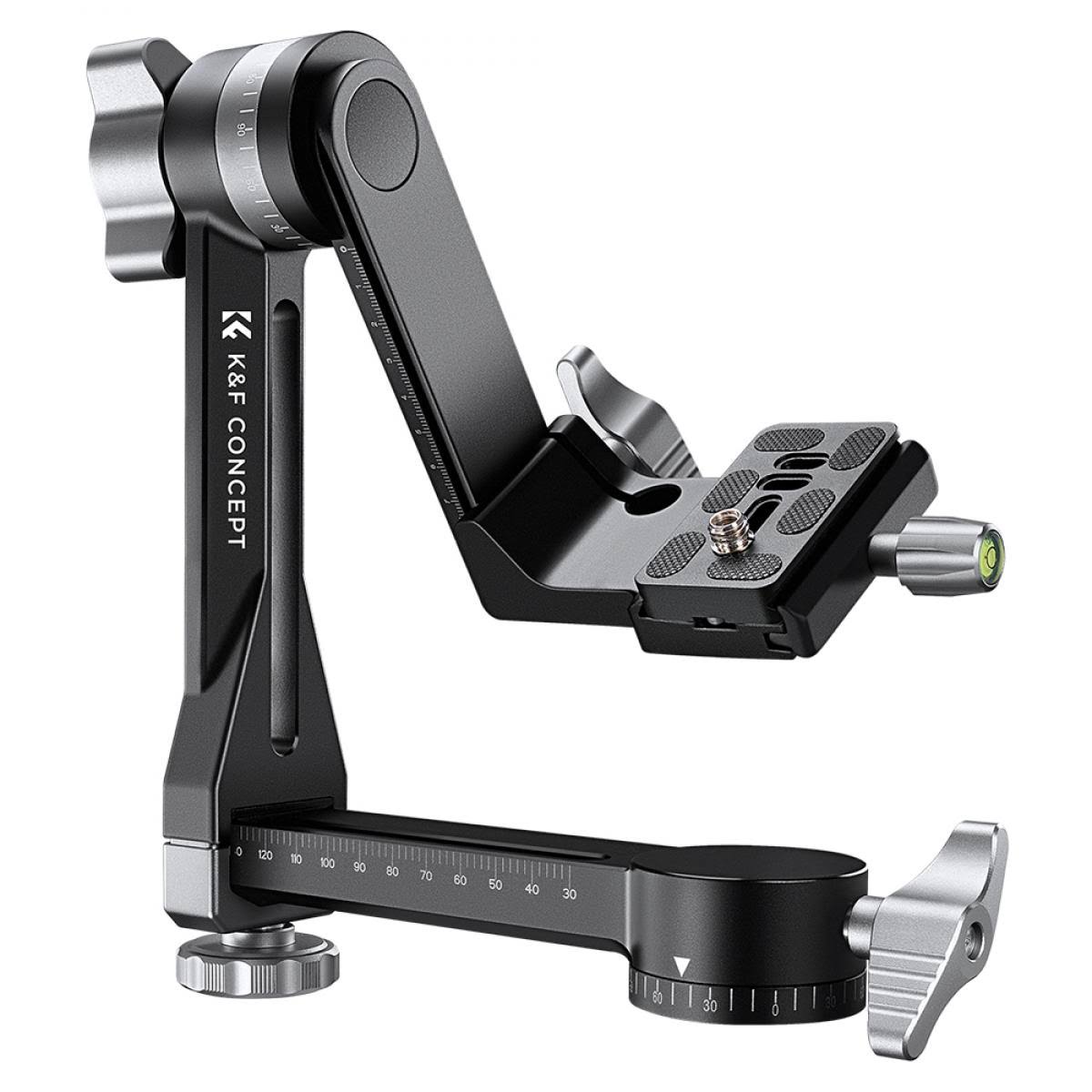 Tripod Gimbal Head CNC Aluminium Alloy Heavy Duty 360° Panoramic Head with 1/4 inch Arca