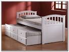 Trundle bed with drawers