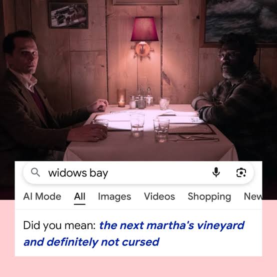 I am once again asking you to watch Widow's Bay 🖤 #widowsbay