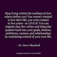 Stop living within the confines of how others define you! You ... via Relatably.com