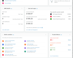 Image of Amazon Web Services Management Console