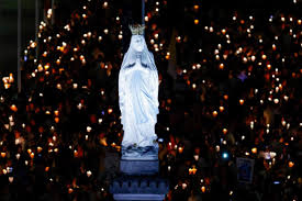 Pope Leo XIV leads thousands in candlelight rosary procession in Lourdes — OSV News