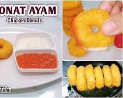 Gambar Donat dan Ayam Goreng di Aslam Donut and Chicken