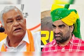 एसआई भर्ती परीक्षा रद्द होने पर क्रेड‍िट लेने की मची होड़, NDTV पर हनुमान बेनीवाल और क‍िरोड़ी लाल भ‍िड़े