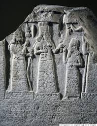 Image result for ‫صورة الألهة عشتار الإله بعل‬‎