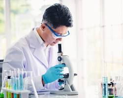 Image of scientist working in a laboratory