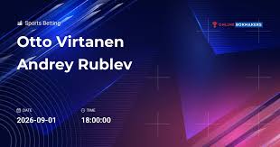 Otto Virtanen vs. Andrey Rublev 31 August 2026 | H2H, Betting Tips & Odds