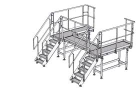 Big Hygienic Stainless Steel platform 3D model | CGTrader