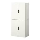 STUVA Rangement avec portes - blancvert - IKEA