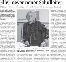 Der neue Schulleiter der NAOS: Walter Ellermeyer