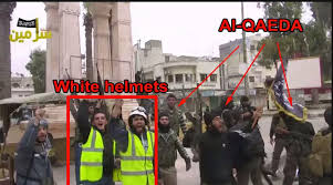 Afbeeldingsresultaat voor white helmets with guns