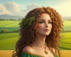 Image of Demeter, Goddess of Agriculture, Harvest and Seasons in Greek mythology