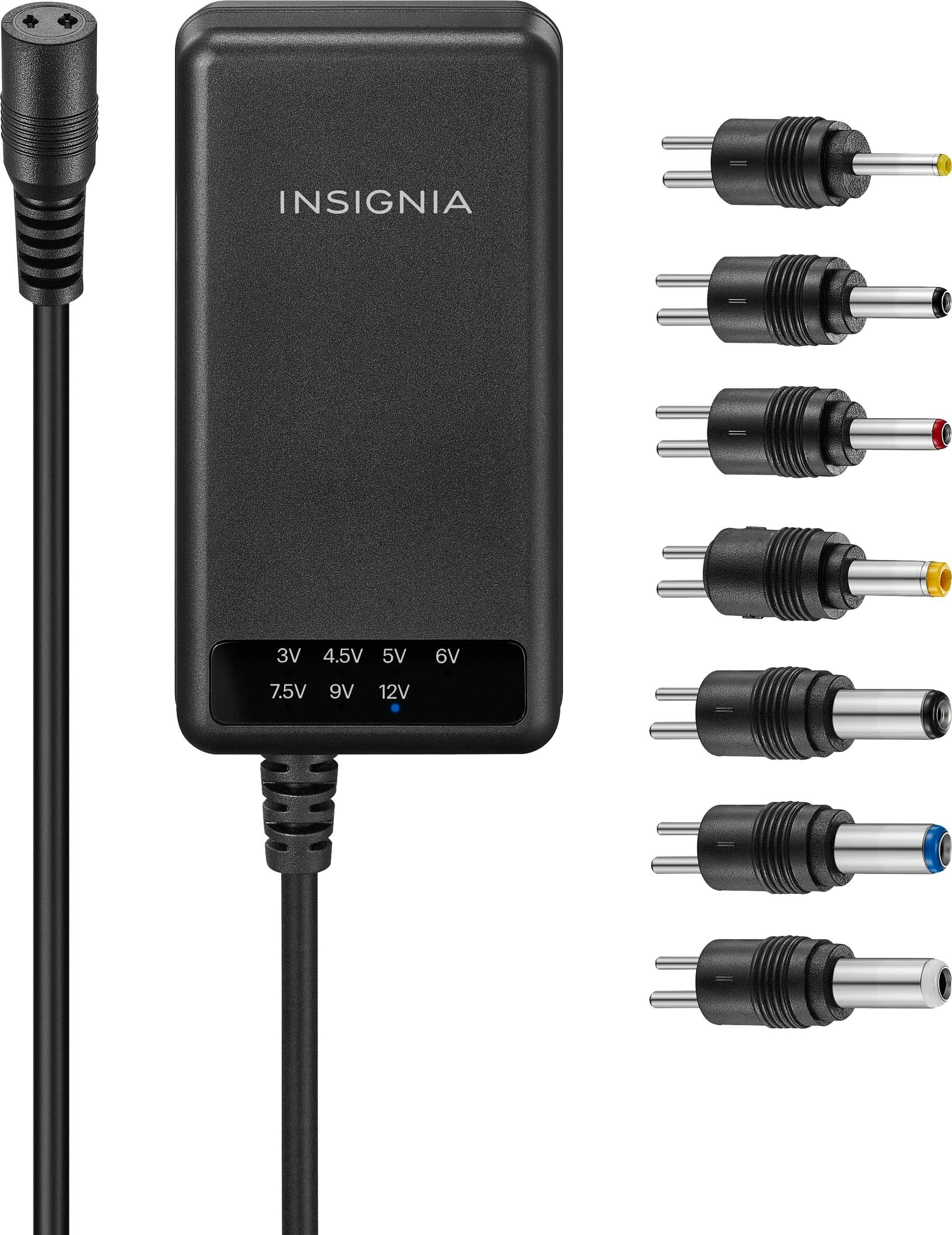 Insignia 22.5W Universal AC Adapter for Devices with Round-Pin Connections