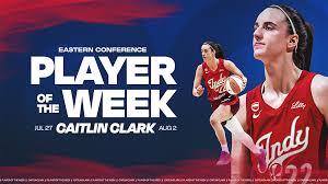 Indiana Fever Guard Caitlin Clark Named Eastern Conference Player of the Week
