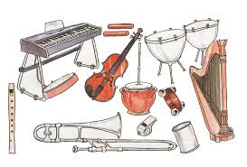 Resultado de imagen de tipos de instrumentos de una banda musica moderna