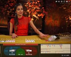 Live Baccarat game