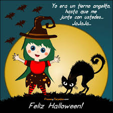 Resultado de imagen para imagenes de halloween con frases de feliz dia