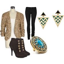 Resultado de imagen para holiday casual outfits with sequins