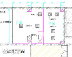 商用冷氣安裝示意圖的圖片