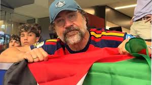 Spain’s Oscar-winning actor raises Palestine flag at World Cup match