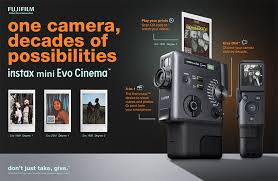 Fujifilm camera Instax Mini Evo Cinema features