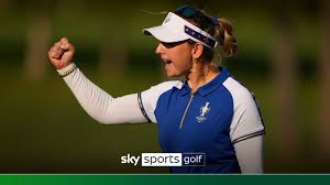 Emily Pedersen keeps cool to win Europe crucial point | Approach to 17th 
green wins match