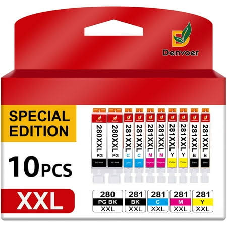280xxl 281xxl Ink Cartridge for Canon Ink 280 and 281 for Pg280 and Cl281 Compatible for Canon Pixma Tr7520 Tr8520 Tr8620 Tr8500 Ts8320 Ts8322 Ts8120