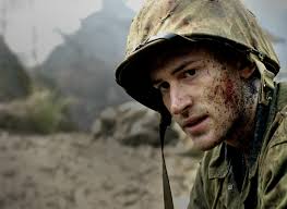 Joe Mazzello plays Marine Eugene Sledge (the real Sledge, below) in &quot;The Pacific.&quot; (HBO) - pacific051