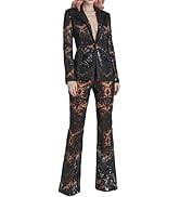 Amazon.com: platlogy Woman Lace Suit Set Sexy See Through Suit Coat and Flare Pants 2 Pieces Fashionable Evening Party Outfit Black : Clothing, Shoes & Jewelry - Product from Amazon.com