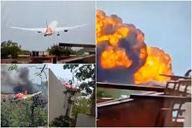 ‘Many killed’ as Air India plane with 242 people on board crashes