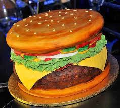 Résultat de recherche d'images pour "cheeseburger that looks like cake"