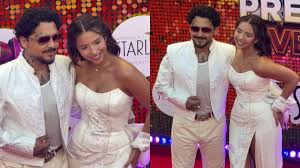El deslumbrante look nupcial con el que llegaron Ángela Aguilar y Christian Nodal a Premios Juventud 2026