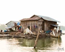 Image of Floating village on the Mekong River in Cambodia