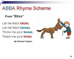 Image of Enclosed rhyme (ABBA)