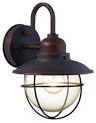 Hampton Bay Black Outdoor LED Wall Lantern-HB The