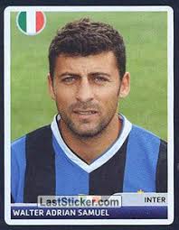 Walter Adrian Samuel (Inter (Italia)). Sticker 129. Panini UEFA Champions League 2006-2007 - 129